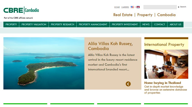 Web Design: CB Richard Ellis Web Design: CB Richard Ellis