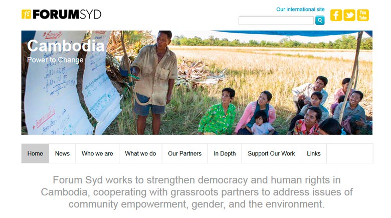 Web Design: Forum Syd Cambodia Web Design: Forum Syd Cambodia