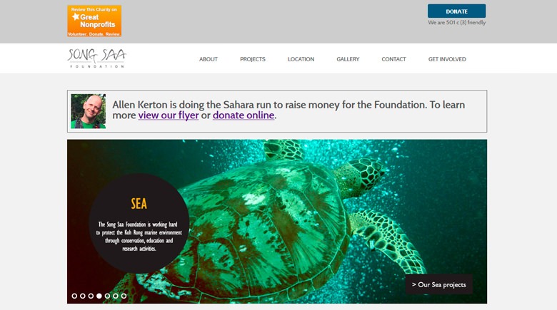 Web Design: Song Saa Foundation